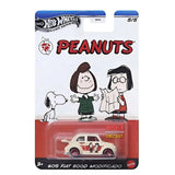 Hot Wheels - 1:64 - 60s Fiat 500D Modificado - Peanuts 75 Years - Themed Entertainment 2025 Mix 1