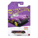 Hot Wheels - 1:64 - '55 Corvette - Purple & Gold 2025 (57th Anniversary Purple & Gold Series) - Mix 1