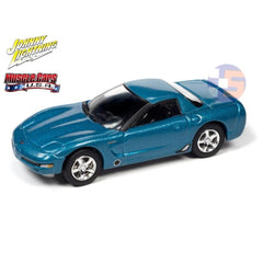 Johnny Lightning - 1:64 - 2001 Chevrolet Corvette Z06 - Nassau Blue - Muscle Cars USA