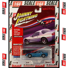 Johnny Lightning - 1:64 - 2001 Chevrolet Corvette Z06 - Nassau Blue - Muscle Cars USA