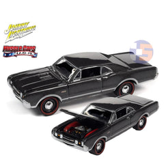 Johnny Lightning - 1:64 - 1967 Oldsmobile 442 W-30  - Antique Pewter - (MCACN)