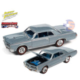 Johnny Lightning - 1:64 - 1965 Pontiac GTO  - Bluemist Slate - (MCACN)