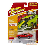 Johnny Lightning - 1:64 - 1969 Plymouth Barracuda - Orange - Classic Gold Collection