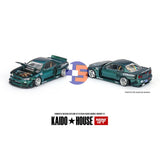 Kaido House - 1:64 - Nissan Skyline GT-R (R34) - Kaido Works GReddy V1 - Green - Limited Edition