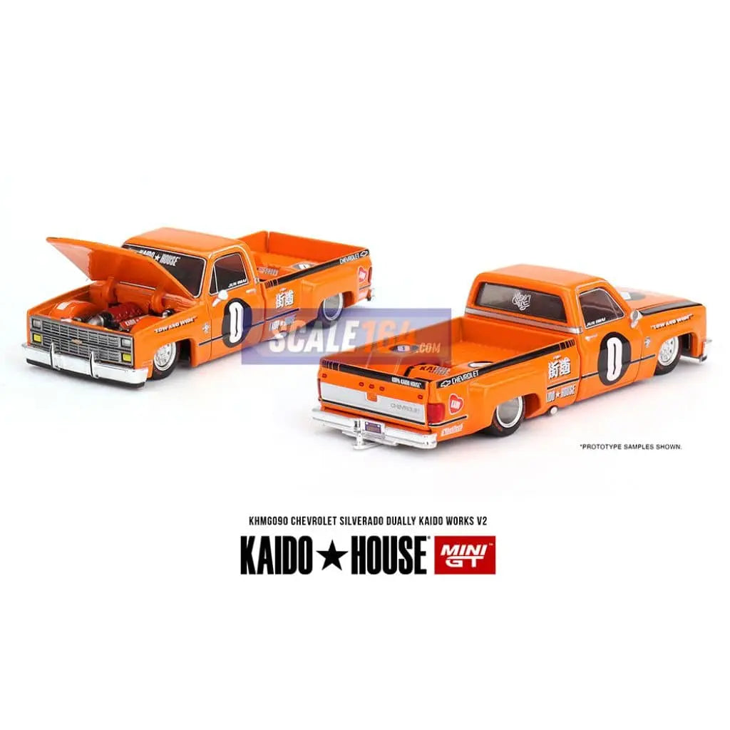 Kaido House - 1:64 - Chevrolet Silverado Dually KAIDO WORKS V2 - Orange