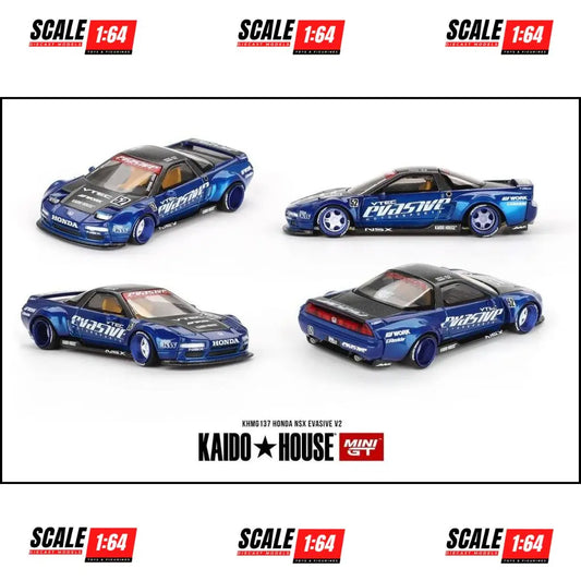 (PRE-ORDER) Kaido House - 1:64 - Honda NSX Evasive V2 (Metallic Blue)