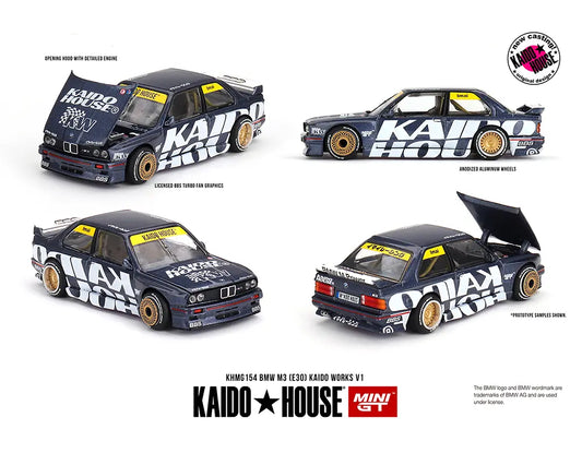 Kaido House - 1:64 - BMW M3 (E30) Kaido Works V1 - Dark Blue