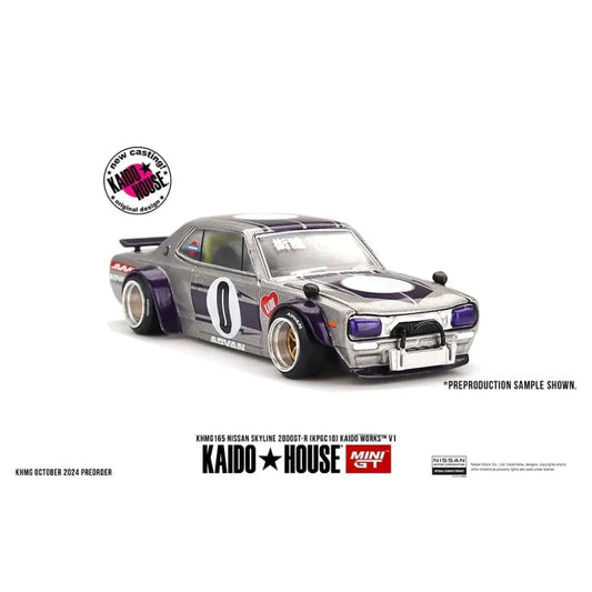 [PRE-ORDER] Kaido House - 1:64 - Nissan Skyline 2000GT-R (KPGC10) Kaido Works V1 - Silver