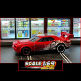 Hot Wheels - 1:64 - Dodge Challenger Drift Car (Red) - Mainline (HW Drift) 207/250 (Loose)