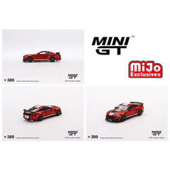 Mini GT - 1:64 - Shelby GT500 SE Widebody (Ford Race Red w/ White Stripes) - MiJo Exclusives