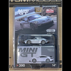 Mini GT - 1:64 - Porsche 911 (992) GT3 (GT Silver Metallic) - MiJo Exclusives