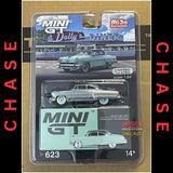 [CHASE] Mini GT - 1:64 - Lincoln Capri 1954 - Parklane Green / Bloomfield Green - MiJo Exclusives