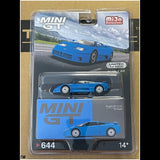 Mini GT - 1:64 - Bugatti EB110 GT - Blu Bugatti - MiJo Exclusives