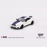 Mini GT - 1:64 - Ford Mustang GT LB-WORKS - White - MiJo Exclusives