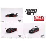 Mini GT - 1:64 - Porsche 911 (992) GT3 RS (Black with Pyro Red) - MiJo Exclusives