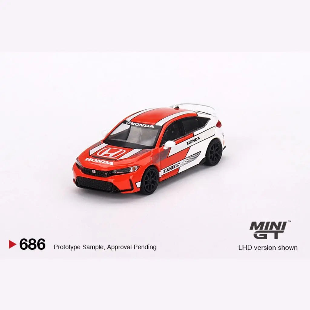 Mini GT - 1:64 - 2023 Honda Civic Type-R Pace Car (Red White) - MiJo Exclusives