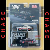 [CHASE] Mini GT - 1:64 - Porsche 911 Carrera RS 2.7 (Black with Red Livery) - MiJo Exclusives