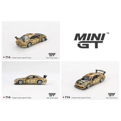 (PRE-ORDER) Mini GT - 1:64 - Nissan Silvia (S15) Top Secret D1GP - Gold