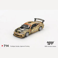 (PRE-ORDER) Mini GT - 1:64 - Nissan Silvia (S15) Top Secret D1GP - Gold