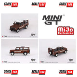 (PRE-ORDER) Mini GT - 1:64 - 1985 Land Rover Defender 110 County Station Wagon (Russet Brown) - MiJo Exclusives