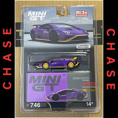 [CHASE] Mini GT - 1:64 - Lamborghini Huracán STO - Viola Pasifae - MiJo Exclusives