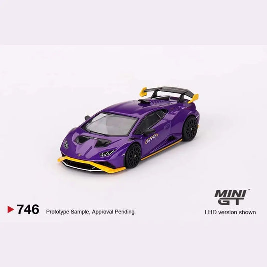 Mini GT - 1:64 - Lamborghini Huracán STO - Viola Pasifae - MiJo Exclusives