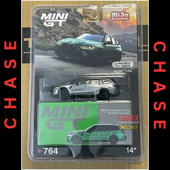 [CHASE] Mini GT - 1:64 - BMW M3 Competition Touring Isle of Man - Green Metallic - MiJo Exclusives