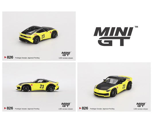 Mini GT - 1:64 - Nissan Z LB-NATION WORKS - Ikazuchi Yellow - LHD