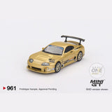 (PRE-ORDER) Mini GT - 1:64 - Toyota Supra (A80) Top Secret GT-300 - Top Secret Gold