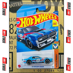 Hot Wheels - '68 Mercury Cougar (Blue) - Mainline (Muscle Mania) 236/250