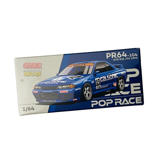 Pop Race - 1:64 - Nissan Skyline GT-R R32 JTC 1990 CALSONIC #12