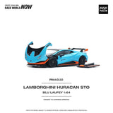 (PRE-ORDER) Pop Race - 1:64 - Lamborghini Huracan STO - Blu Laufey/Arancio Xanto