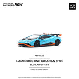 (PRE-ORDER) Pop Race - 1:64 - Lamborghini Huracan STO - Blu Laufey/Arancio Xanto