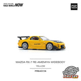 Pop Race - 1:64 - MAZDA RX-7 (FD3S) RE-AMEMIYA WIDEBODY YELLOW (PRE-ORDER)