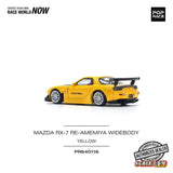 Pop Race - 1:64 - MAZDA RX-7 (FD3S) RE-AMEMIYA WIDEBODY YELLOW (PRE-ORDER)