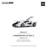 (PRE-ORDER) Pop Race - 1:64 - Lamborghini Countach LPI 800-4 - Bianco Siderale