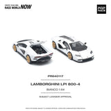 (PRE-ORDER) Pop Race - 1:64 - Lamborghini Countach LPI 800-4 - Bianco Siderale