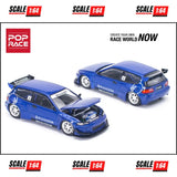 (PRE-ORDER) Pop Race - 1:64 - Pandem Civic EG6 v1.5 Metallic Blue