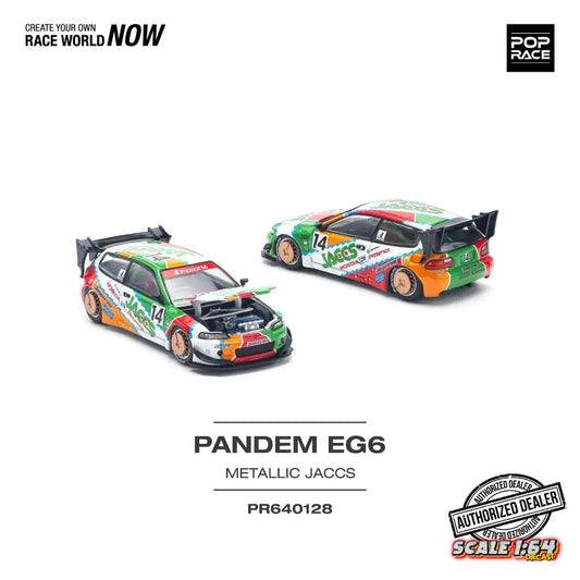 [PRE-ORDER] Pop Race - 1:64 - PANDEM CIVIC EG6 v1.5 JACCS