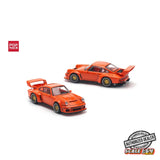 Pop Race - 1:64 - SINGER DLS TURBO (TRACK) ORANGE (PRE-ORDER)