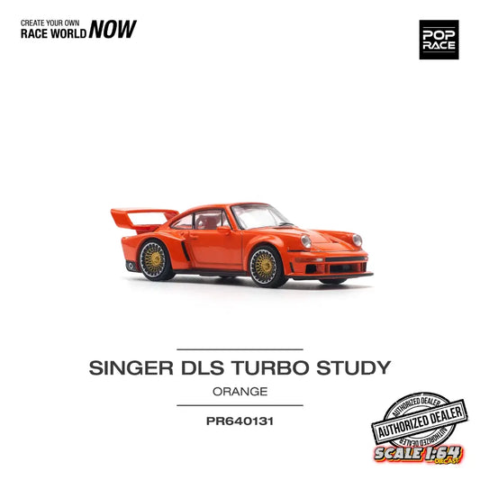 [PRE-ORDER] Pop Race - 1:64 - SINGER DLS TURBO (TRACK) ORANGE