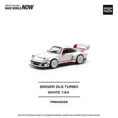 (PRE-ORDER) Pop Race - 1:64 - Singer DLS Turbo (Track) - White