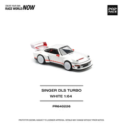 (PRE-ORDER) Pop Race - 1:64 - Singer DLS Turbo (Track) - White