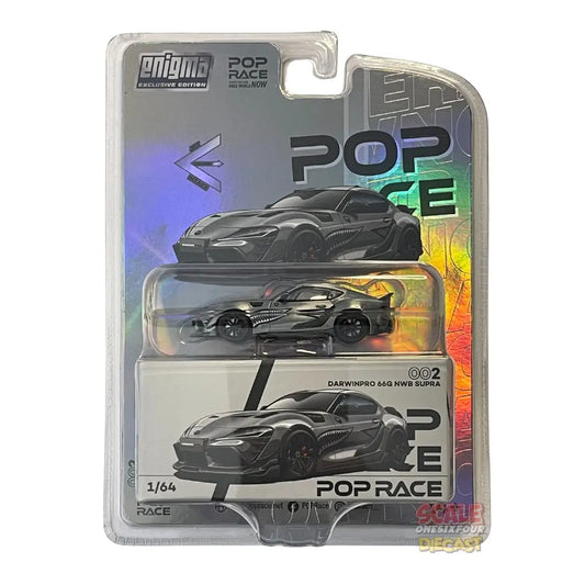 [CHASE] Pop Race x Enigma - 1:64 - Darwin Pro 66G NWB Supra A90 (Grey Metallic)