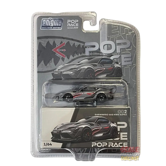 Pop Race x Enigma - 1:64 - Darwin Pro 66G NWB Supra A90 (Grey Metallic)