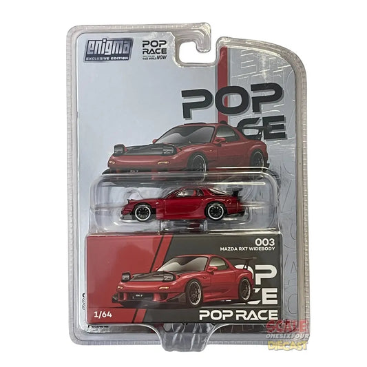 Pop Race x Enigma - 1:64 - Mazda RX-7 (FD35) Widebody (Metallic Red)