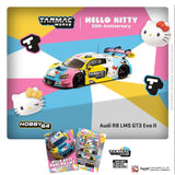 (PRE-ORDER) Tarmac Works - 1:64 - Audi R8 LMS GT3 Evo II Macau GT Cup - FIA GT World Cup 2023 - Race Version Uno Racing Adderly Fong Model Car + Trading Cards Combo Set - Hobby64