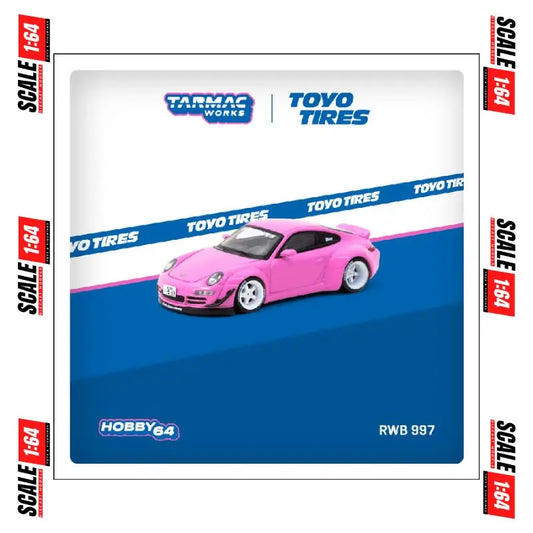 *PRE-ORDER* Tarmac Works - 1:64 - RWB 997 Toyo Tires - Pink - Hobby64