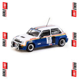 Tarmac Works - 1:64 - Renault 5 Turbo #11 Costa Brava Rally 1985 - White/Blue - Hobby64