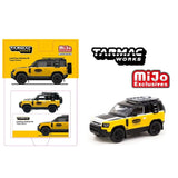 Tarmac Works - 1:64 - Land Rover Defender 90 Trophy Edition - Yellow/Black - MiJo Exclusives (Global64)